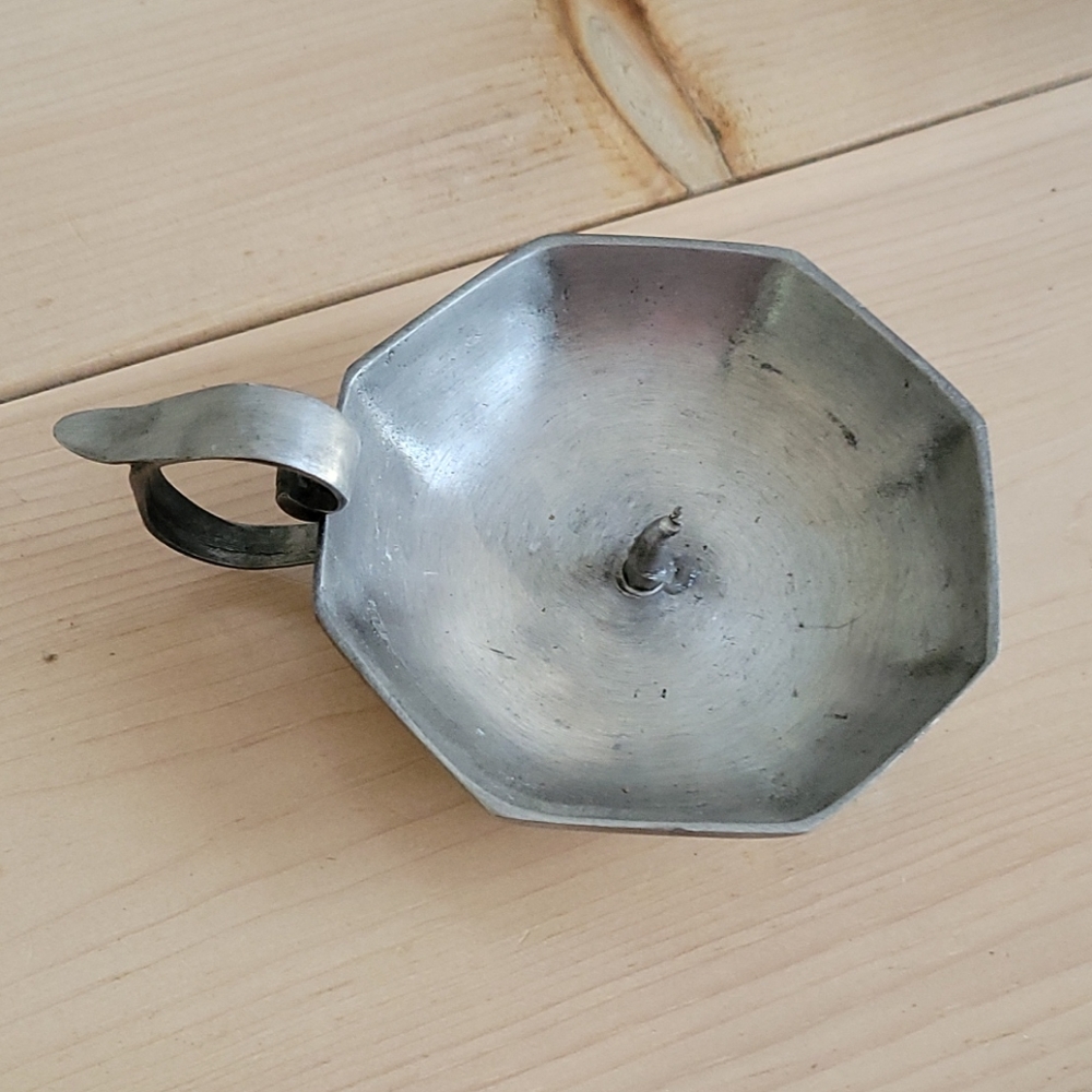 Vintage Etain 99% Pewter Candle Holder